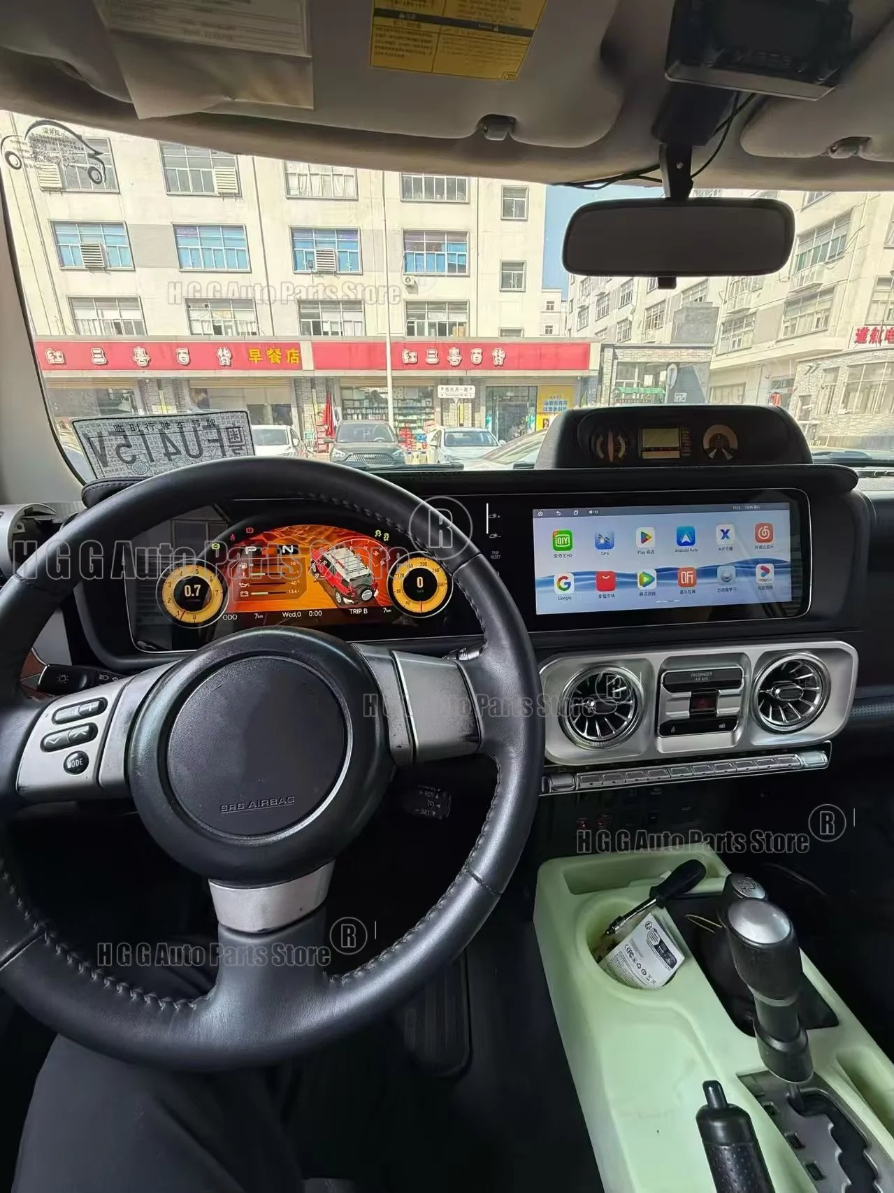 12.3'' HD Dual Screen Car Radio For Toyota Land Crulser FJ 2007-2022 Car Multimedia Video Player GPS Navigation Carplay Unit DSP