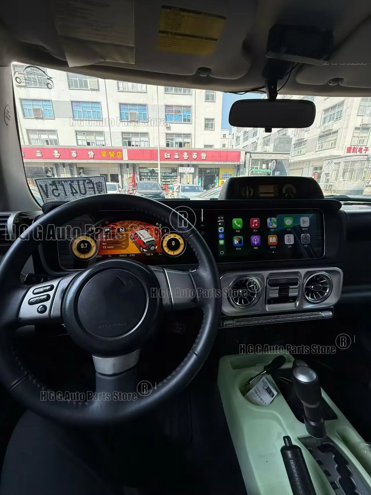 12.3'' HD Dual Screen Car Radio For Toyota Land Crulser FJ 2007-2022 Car Multimedia Video Player GPS Navigation Carplay Unit DSP