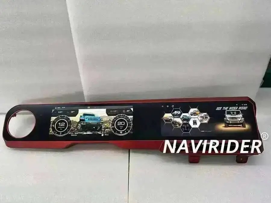 24.6''GPS Navi Stereo For JEEP WRANGLER 2018-2022 LCD Android Qled Dual Screen Multimedia Player 4G Carplay Car Radio With 360