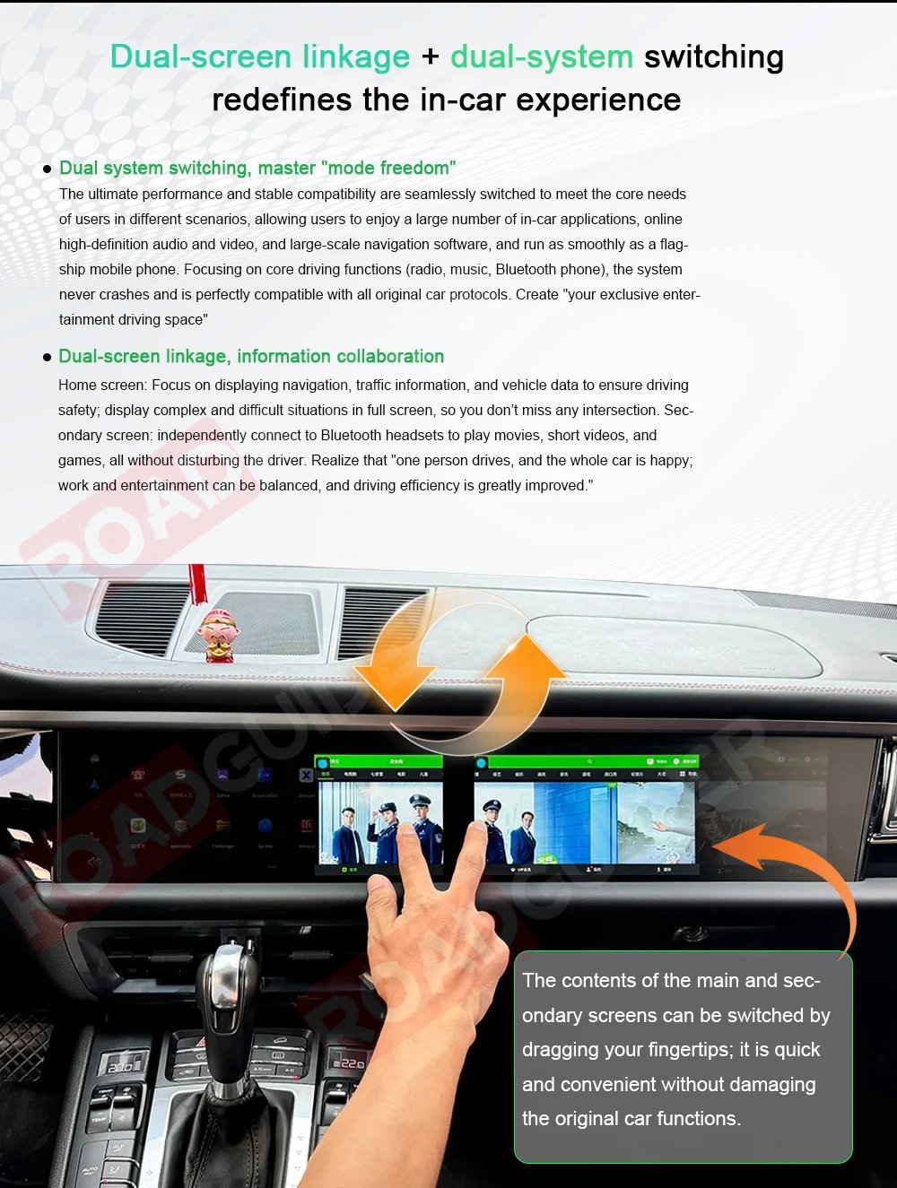 Over-large Dual Screen For BMW X5 X6 F15 F16 2014-2017 NBT Series Android Car Radio Multimedia Player Carplay Navigation GPS
