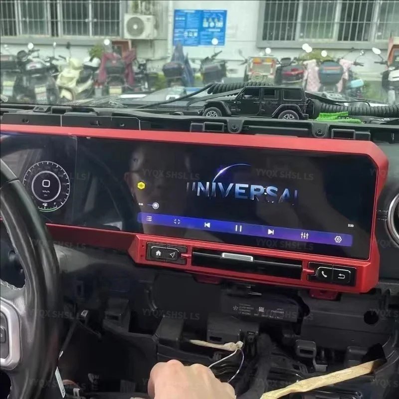 24.6inch Dual ScreenAndroid Car Radio For JEEP Wrangler JL 2018-2022 Gladiator Multimedia Video Player GPS Navigation 4G Carplay