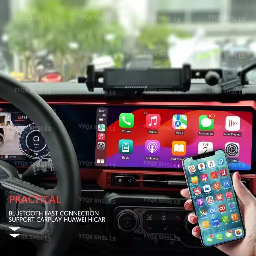 24.6inch Dual ScreenAndroid Car Radio For JEEP Wrangler JL 2018-2022 Gladiator Multimedia Video Player GPS Navigation 4G Carplay