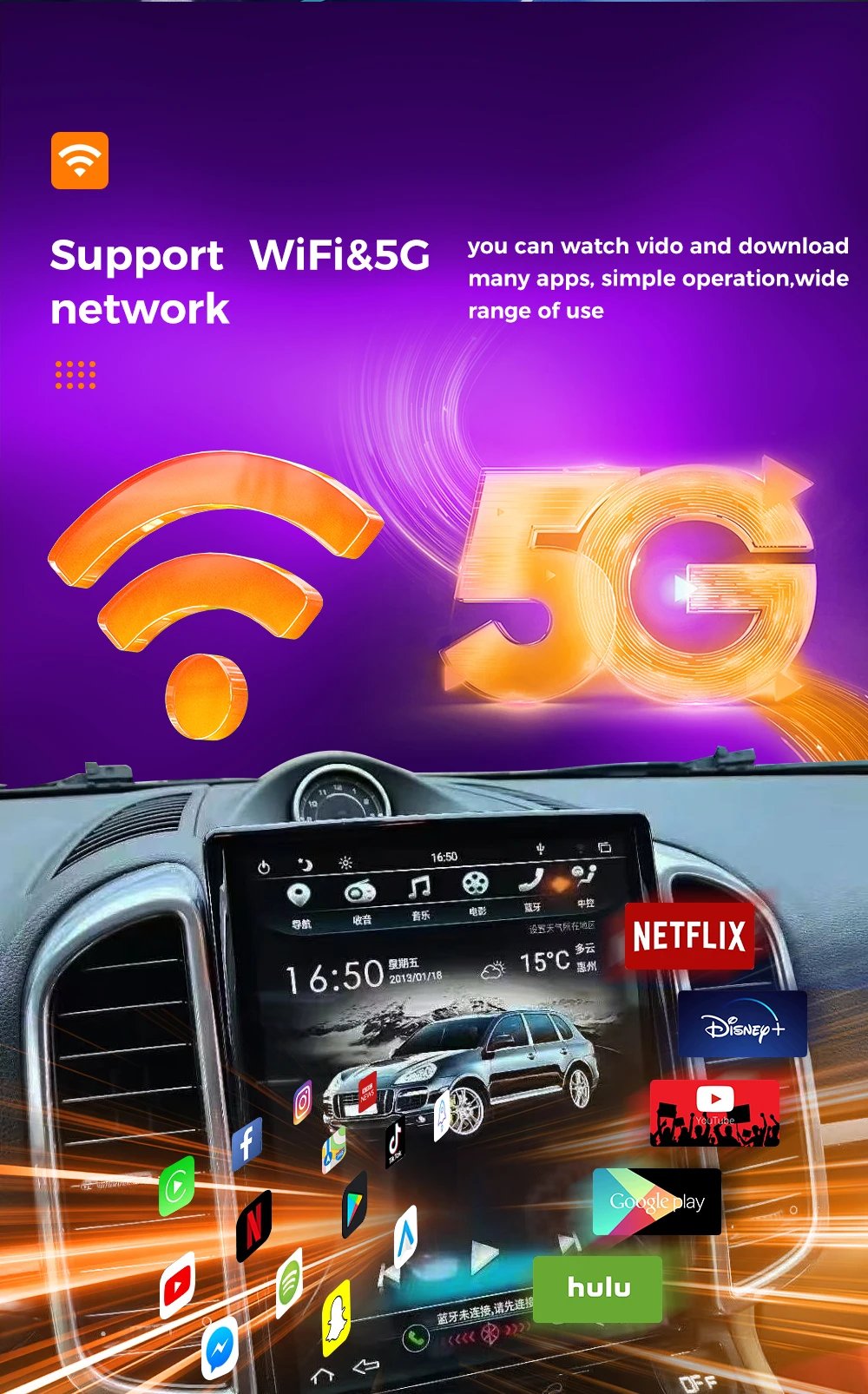 24.6inch Dual ScreenAndroid Car Radio For JEEP Wrangler JL 2018-2022 Gladiator Multimedia Video Player GPS Navigation 4G Carplay