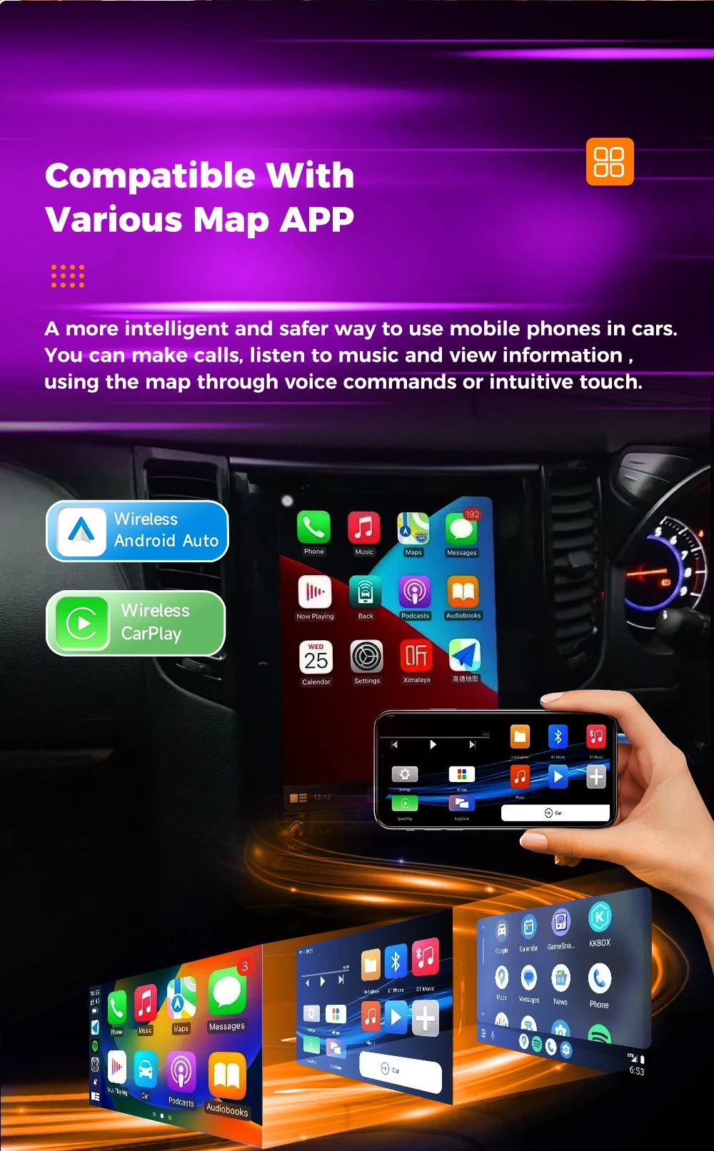 24.6inch Dual ScreenAndroid Car Radio For JEEP Wrangler JL 2018-2022 Gladiator Multimedia Video Player GPS Navigation 4G Carplay