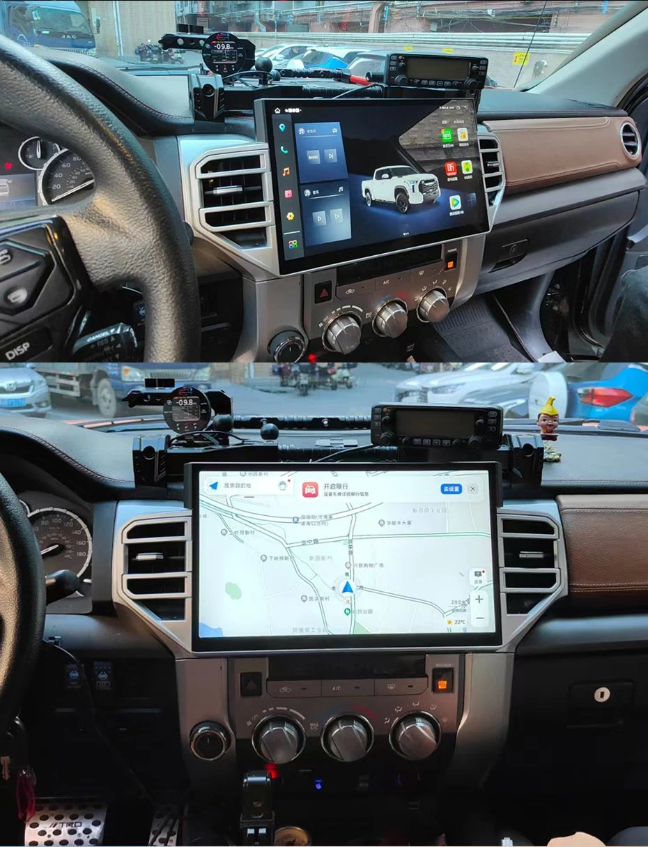 Android 14 For Toyota Tundra Sequoia 2014-2019 14.6-inch car Radio Multimedia Player GPS Navigation Wireless Carplay IPS Stereo