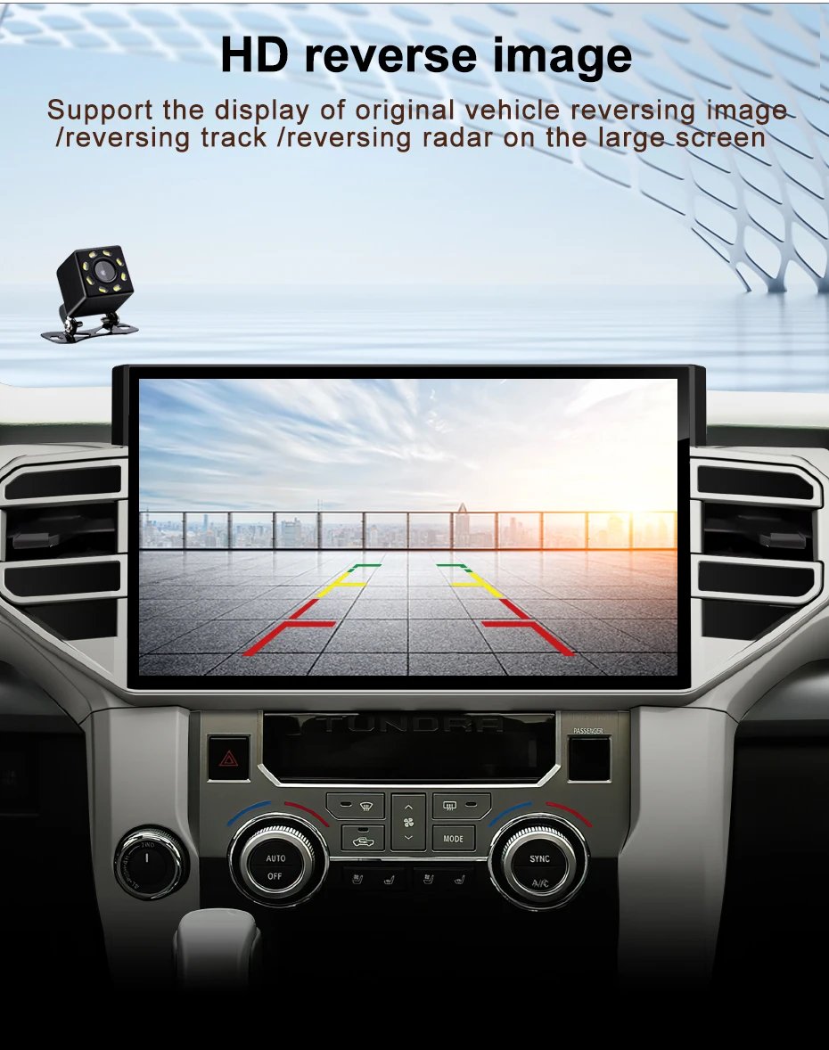 Android 14 For Toyota Tundra Sequoia 2014-2019 14.6-inch car Radio Multimedia Player GPS Navigation Wireless Carplay IPS Stereo