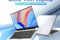 14.1" Ultra Slim Windows 11 Pro Laptop Computer intel Atom A3950 12GB RAM 1TB 2TB SSD Notebook PC 1080P HD Office Study Laptops