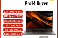 Lenovo Original Lecoo 2025 New Pro 14 Ryzen 7 H 255 AMD Radeon 780M 32GB DDR5 1TB SSD WiFi6 14inch 2.8K 120Hz Ultra Thin Laptops