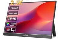 ARZOPA 16" 2.5K QHD Portable Monitor 16:10 IPS Screen with type-c mini hdmi Second Display for MAC/Laptop/PC/Xbox/PS/Switch,Z1RC