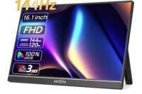 ARZOPA 16.1 inches Portable Gaming Monitor 144hz 100%sRGB 1080P FHD IPS Screen Second Screen for Switch,Xbox,PS5,Laptop,Mac,Z1FC