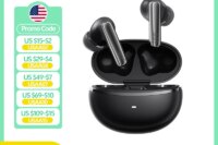 QCY MeloBuds N70 Adaptive ANC Wireless Earbuds Bluetooth 6.0 LDAC Hi-Res Audio 6 Mics Wireless Charging Earphones 50Hrs IPX5