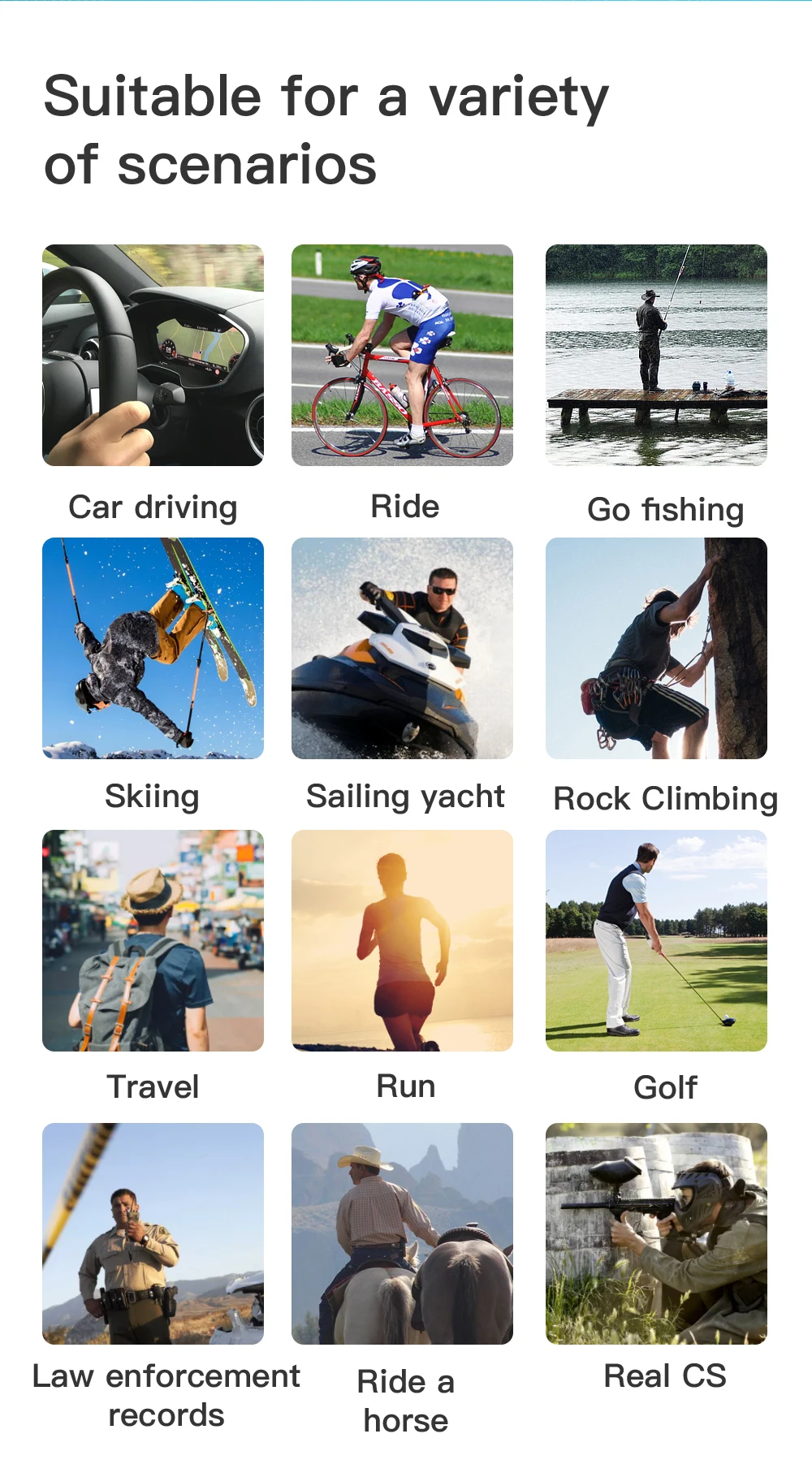 4K 64GB HD FPV Smart Glasses Camera Video Recording Mini Wireless Bodycam Vlogging POV Action Sports Motorcycle Cycling