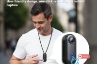 4K HD Mini Vlog Camera with WiFi Wireless Portable Action Body Cam for Sports Travel Photography Pocket Sized Video Recorder