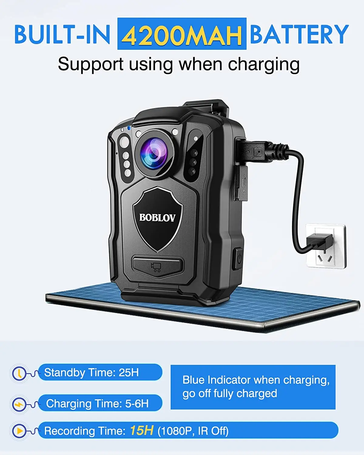 BOBLOV M5 Police Body Cam GPS Recorder 1440P Body Mounted Cam 128G Bodycam Night Vision IP67 Dashcam 4200mAh Battery Body Camera BOBLOV M5 Police Body Cam GPS Recorder 1440P Body Mounted Cam 128G Bodycam Night Vision IP67 Dashcam 4200mAh Battery Body Camera