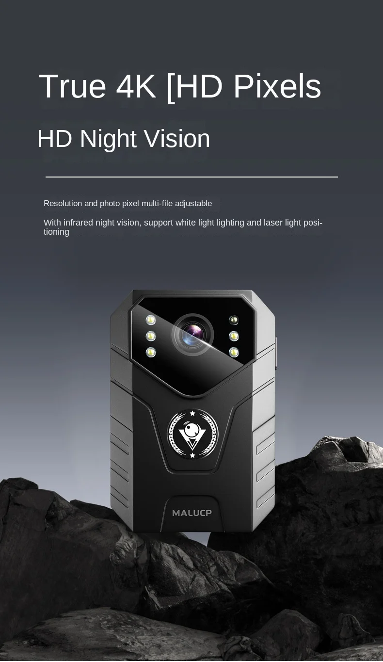 4K 2k AR Small Digtal Body Camera Waterproof 1080P Cam Infrared Night Vision Chest Video Law Enforcement Voice Recorder Bodycam