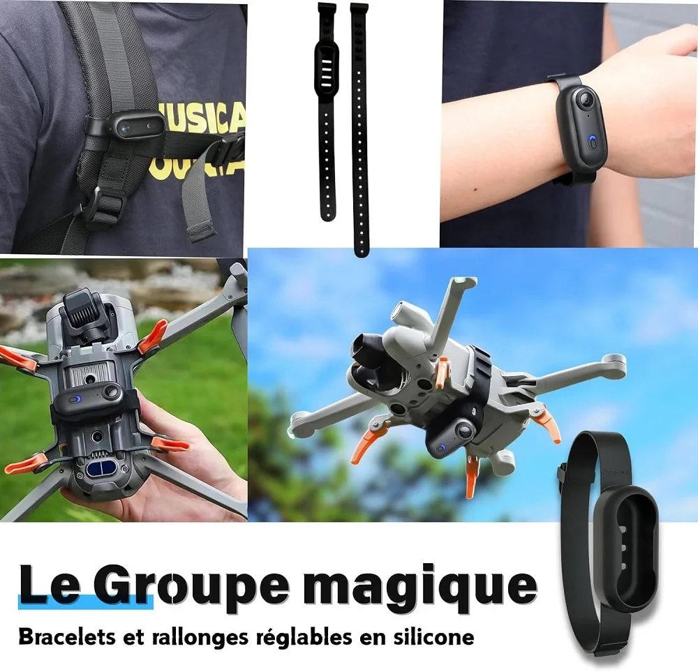 4K UltraHD POV Collar Cam Small Sports Camera Magnetic Necklace Pets Camcorder Mini Wireless WiFi Bodycam Recording Vlog Selfie