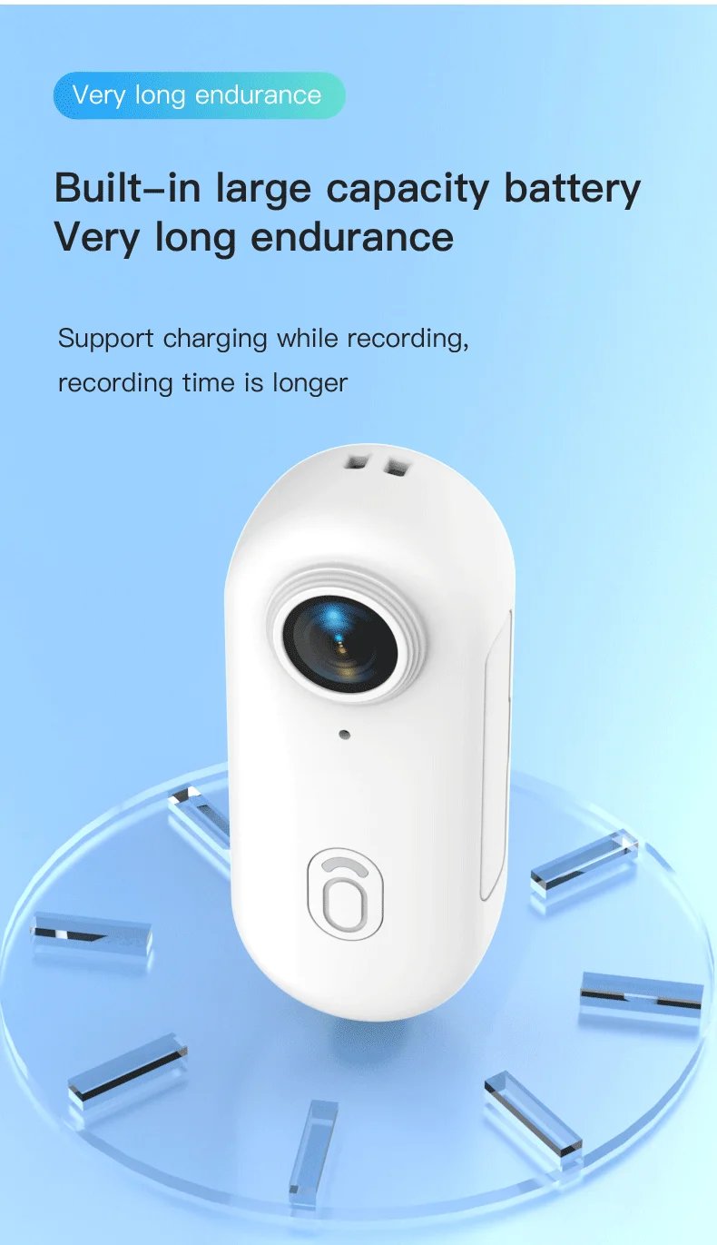 Magnetic 4K HD 1080P Mini Action Camera WiFi Wireless Body Mount POV Holder Bodycam Vlogging Motorcycle Helmet Sports Video Cam
