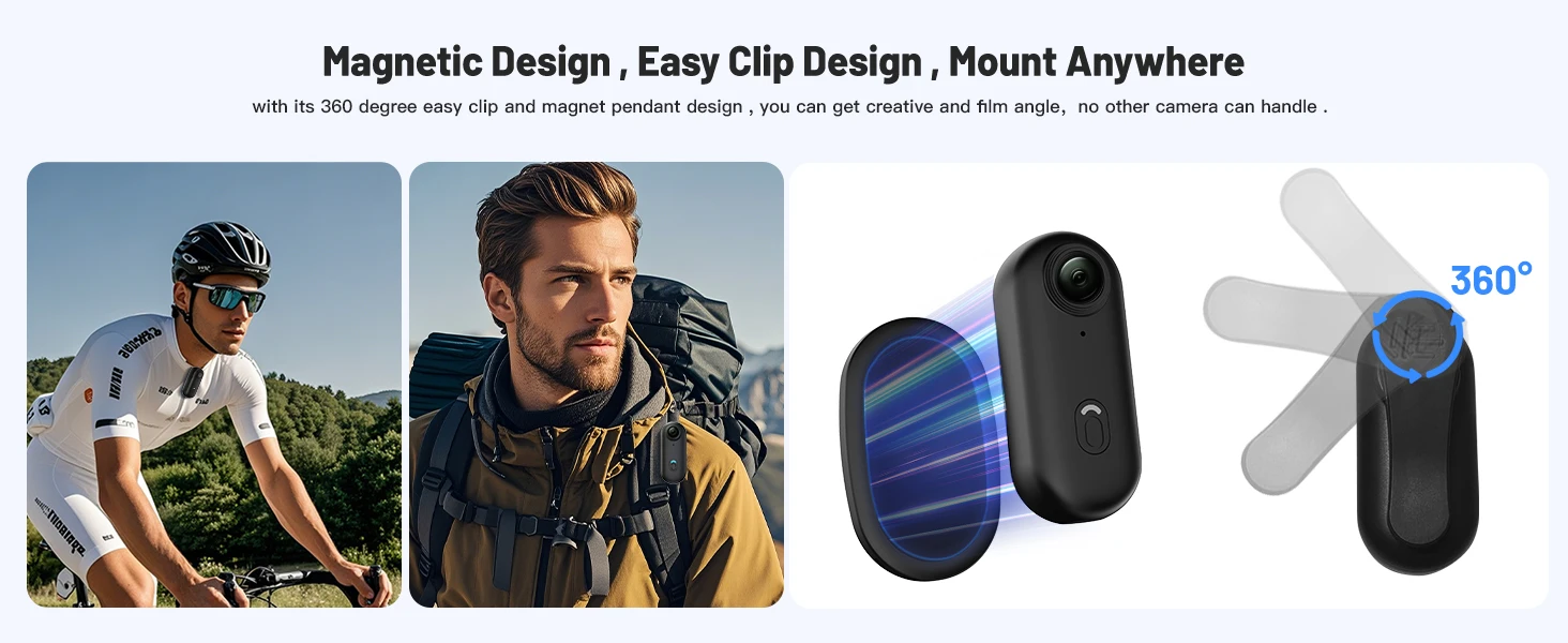 Pocket 4K Mini Camera Magnetic Vlog Outdoor Sports Cycling Cam WiFi Bodycam Video Recording Bike Motorcycle Waterproof Camcorder Pocket 4K Mini Camera Magnetic Vlog Outdoor Sports Cycling Cam WiFi Bodycam Video Recording Bike Motorcycle Waterproof Camcorder