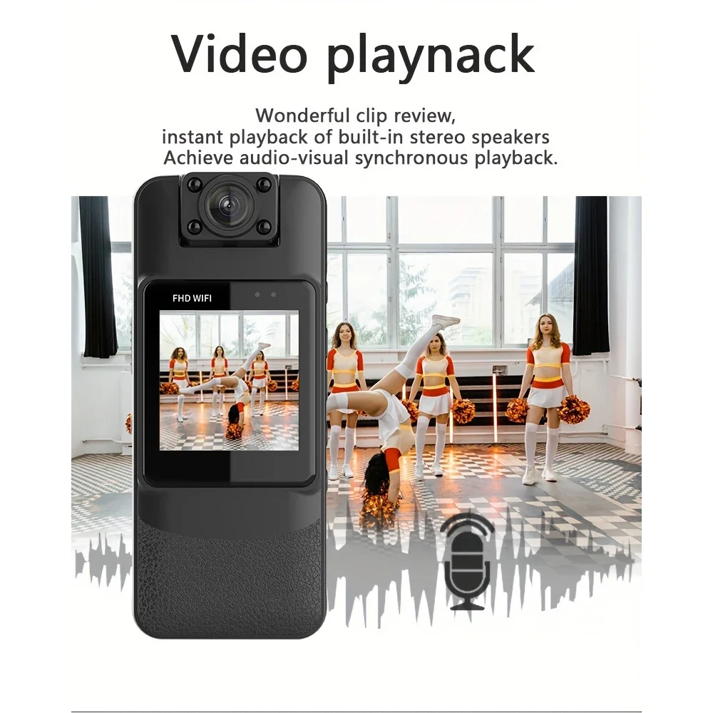 4K UHD WiFi Mini Camera Portable Digital Audio Video Recorder Police BodyCam Night Vision Sports DV Bicycle Small Camcorder