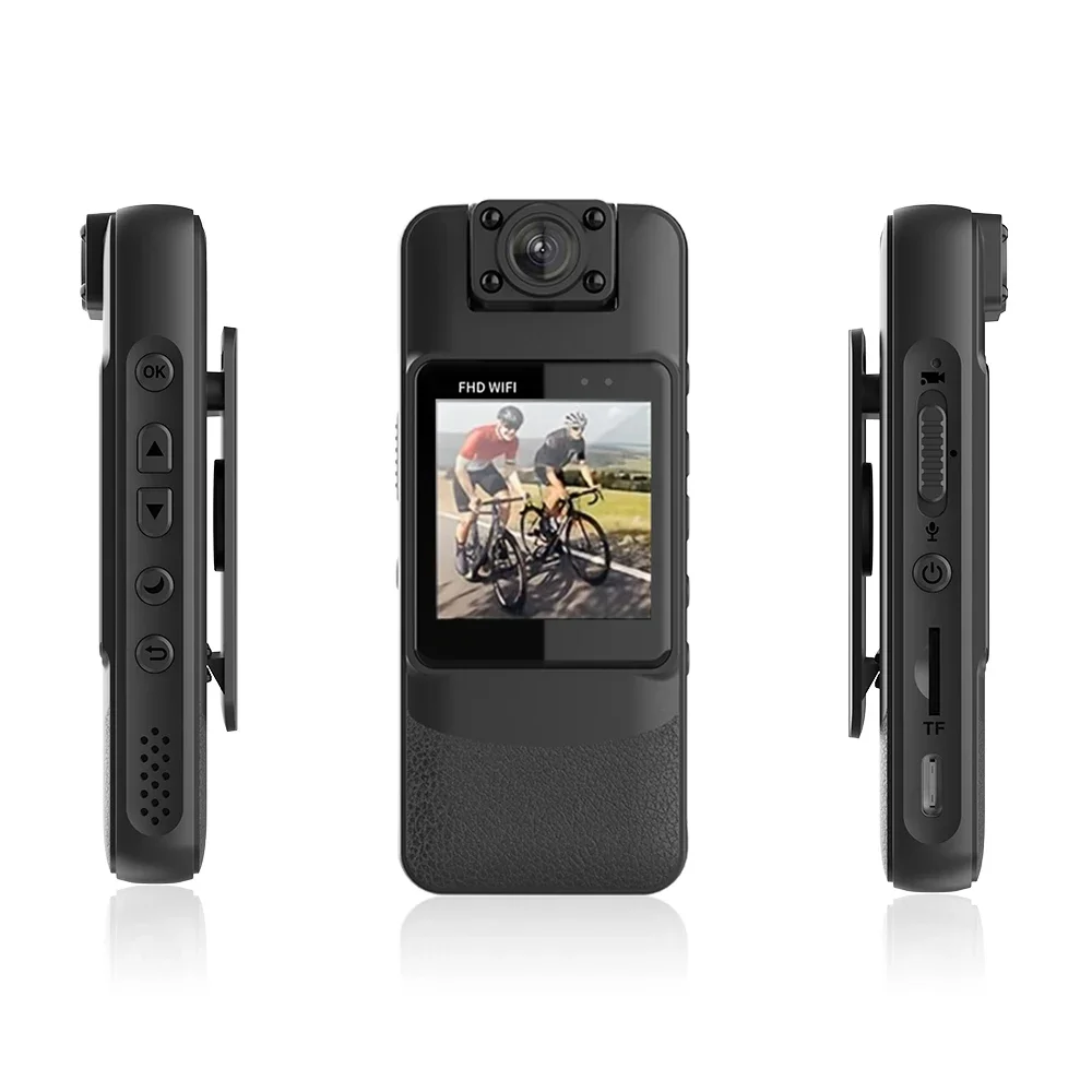 4K UHD WiFi Mini Camera Portable Digital Audio Video Recorder Police BodyCam Night Vision Sports DV Bicycle Small Camcorder