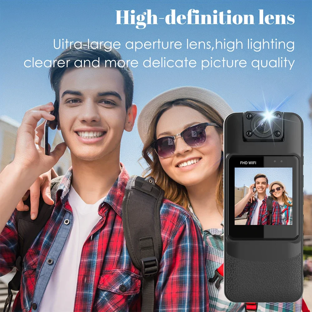 4K UHD WiFi Mini Camera Portable Digital Audio Video Recorder Police BodyCam Night Vision Sports DV Bicycle Small Camcorder