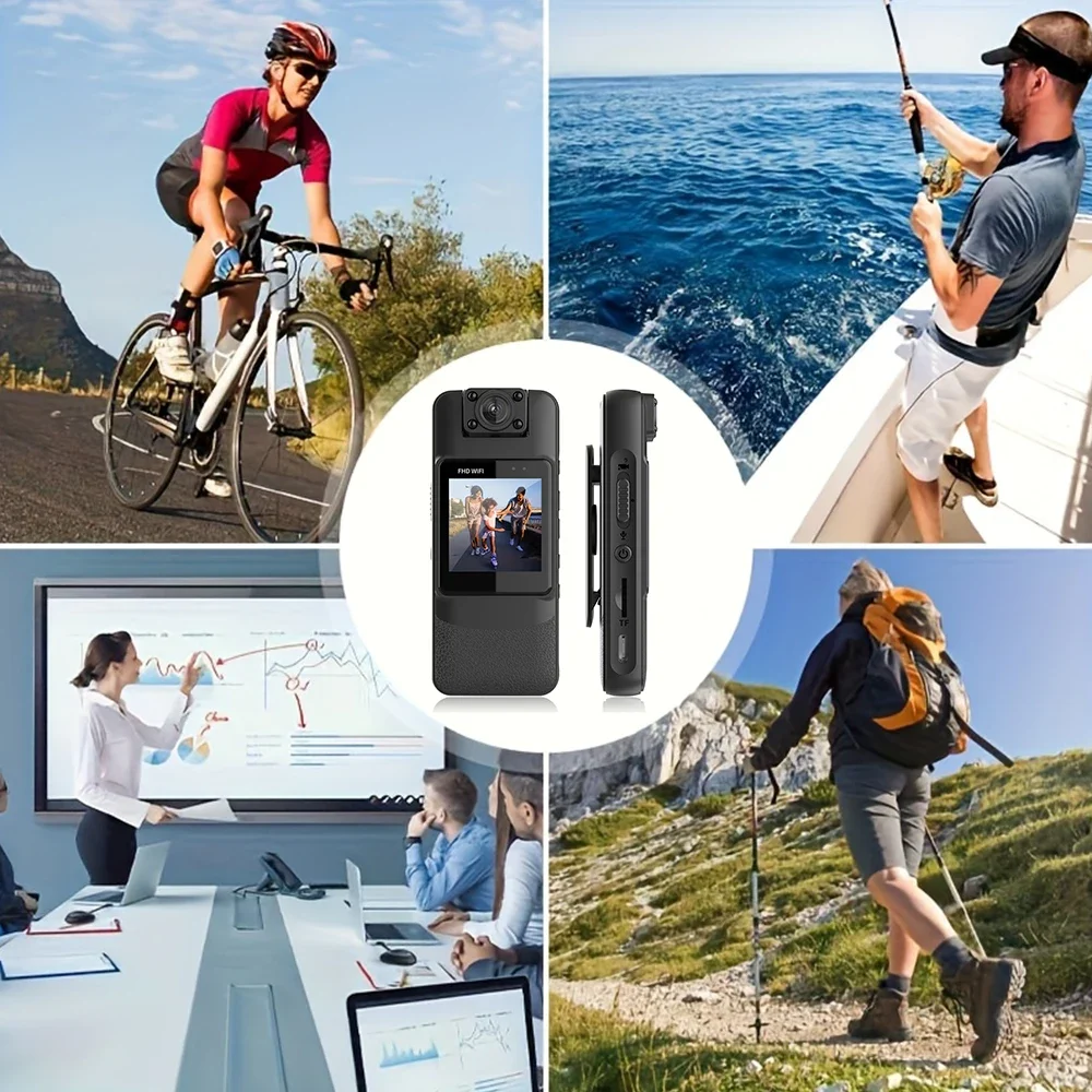 4K UHD WiFi Mini Camera Portable Digital Audio Video Recorder Police BodyCam Night Vision Sports DV Bicycle Small Camcorder