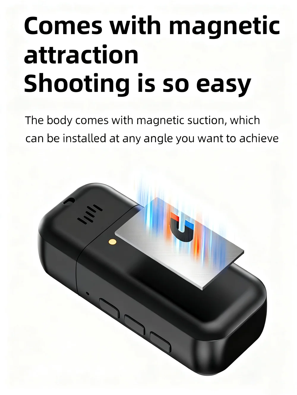 Mini WiFi Body Cam 1080P FHD Action Camera IPS Touch Screen Magnetic Charging Pod Helmet Vlogging Outdoor Motorcycle Activities