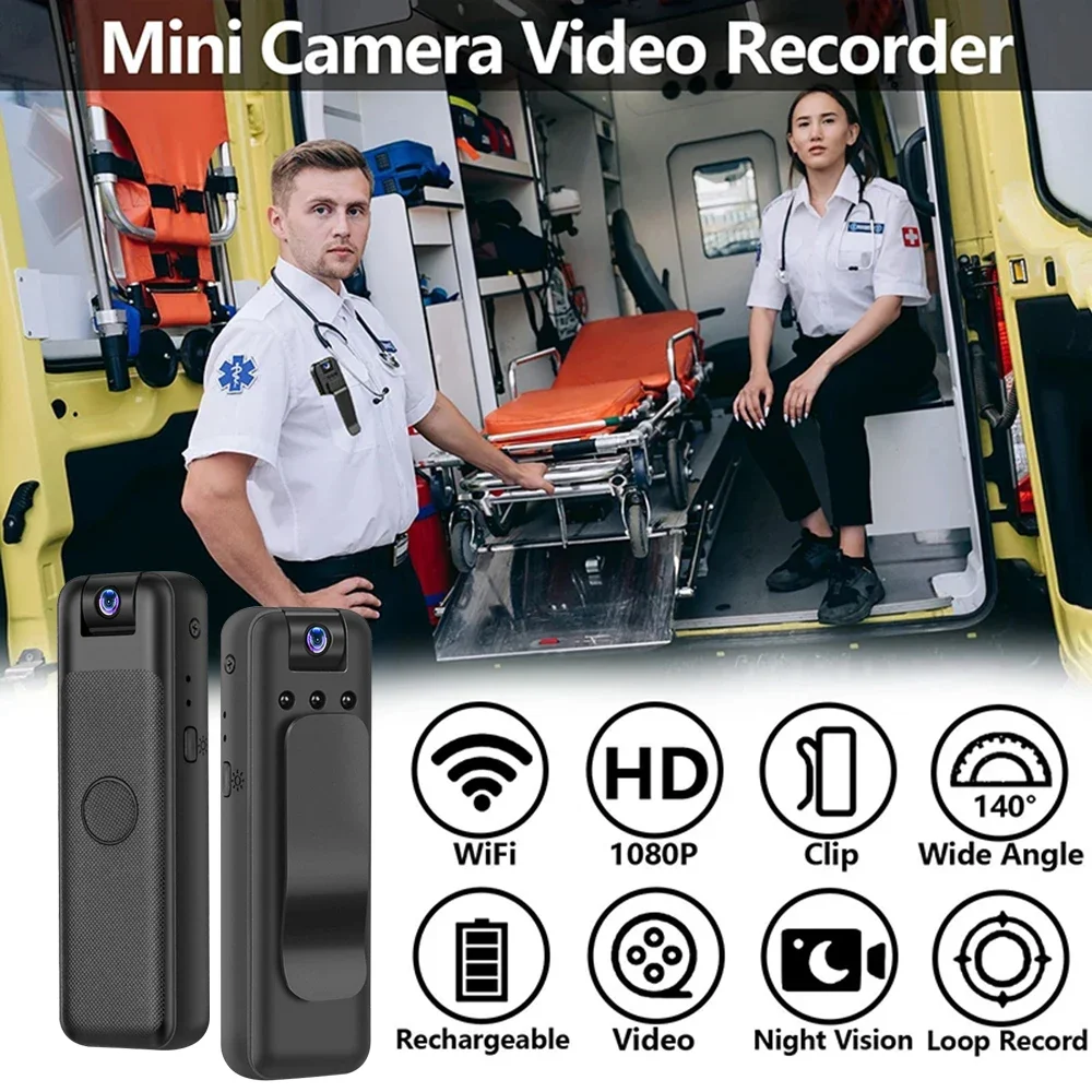 UHD 1080P Mini Camera with WiFi Portable Small Digital Video Recorder Police BodyCam Infrared Night Vision Miniature Camcorder UHD 1080P Mini Camera with WiFi Portable Small Digital Video Recorder Police BodyCam Infrared Night Vision Miniature Camcorder