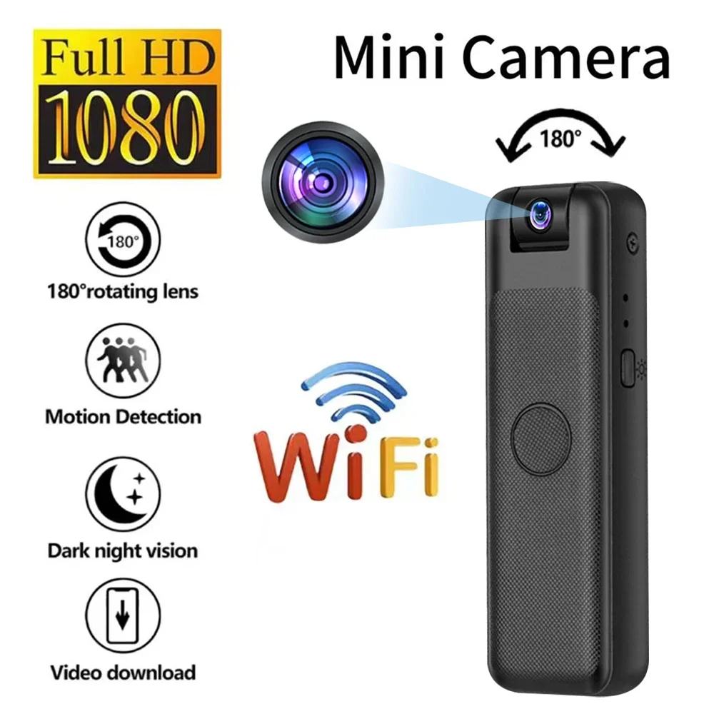 UHD 1080P Mini Camera with WiFi Portable Small Digital Video Recorder Police BodyCam Infrared Night Vision Miniature Camcorder UHD 1080P Mini Camera with WiFi Portable Small Digital Video Recorder Police BodyCam Infrared Night Vision Miniature Camcorder