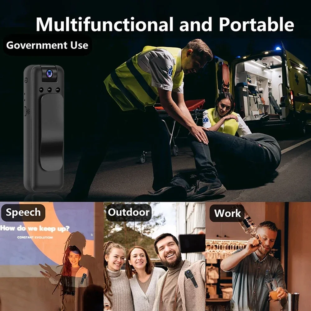 UHD 1080P Mini Camera with WiFi Portable Small Digital Video Recorder Police BodyCam Infrared Night Vision Miniature Camcorder UHD 1080P Mini Camera with WiFi Portable Small Digital Video Recorder Police BodyCam Infrared Night Vision Miniature Camcorder