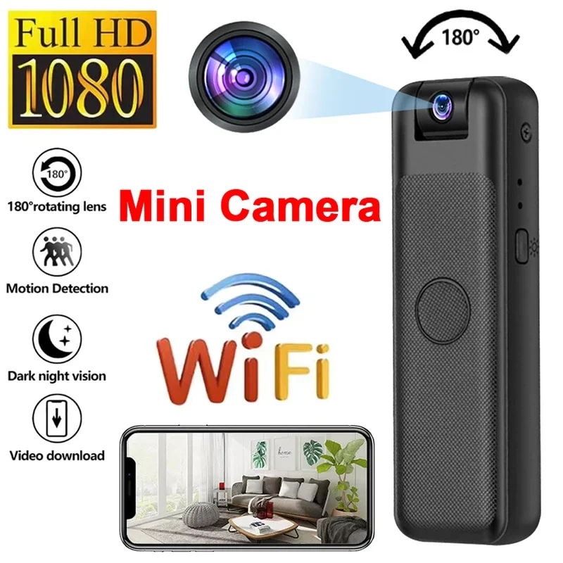 UHD 1080P Mini Camera with WiFi Portable Small Digital Video Recorder Police BodyCam Infrared Night Vision Miniature Camcorder UHD 1080P Mini Camera with WiFi Portable Small Digital Video Recorder Police BodyCam Infrared Night Vision Miniature Camcorder