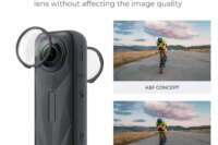 K&F CONCEPT Premium Lens Guards for Insta360 X5, High Transparency Tempered Optical Glass Lens Protector Cover Multi-Coated