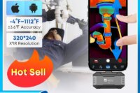 P1 Thermal Imaging Camera 320*240 X³IR Resolution 1112℉ iPhone and Android phone 25Hz Water Leakage Inspection Thermal Master