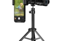 APEXEL 4K 36X Monocular Telescope Zoom Telephoto Lens for Phone with Metal Bracket Universal Clip for Shoot Birds/the Moon/Game