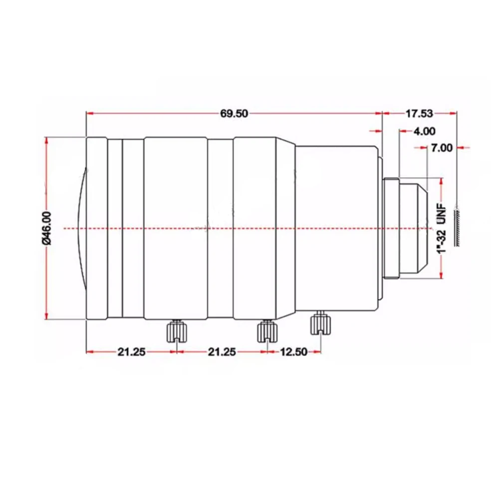 Witrue HD 4K 8 Megapixel C Mount Varifocal CCTV Lens 4-18mm Apertuer F1.4 Format 1/1.8 for Surveillance Security Cameras