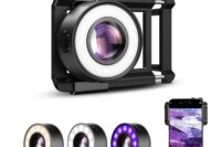 APEXEL 120X Jewelry Lens Observation Lens Handheld&Phone Magnifying with Eyecup LED Magnifier Microscope Jewelry Appraisal Tools