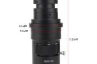10X- 200X  0.7X-5X WD100 Adjustable Magnification C Mount Zoom Lens For HDMI VGA USB Industrial Video Microscope Camera