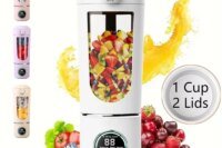 New Portable Juice Maker Blender for Shakes Smoothie 700ML Durable Juicer Steel Blades 2 In 1 Blender Bottle Smoothie Portable