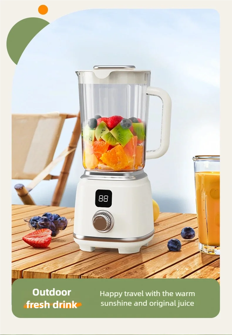 TINSOL New Home Juicer 10 Blades 3000mAh Multifunctional Blender Knob Juicer Ice Crusher  High Juicing Rate Kitchen Tools
