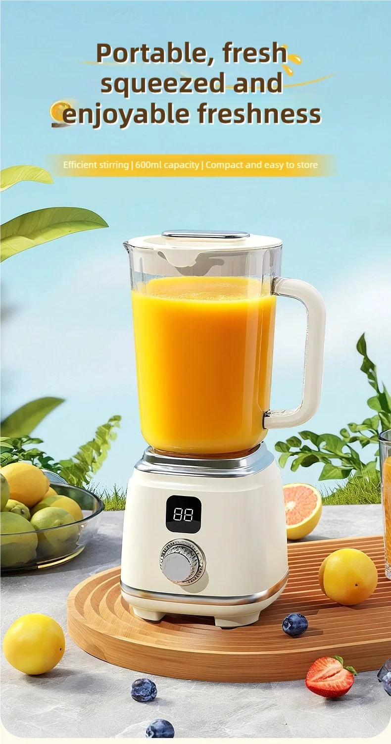 TINSOL New Home Juicer 10 Blades 3000mAh Multifunctional Blender Knob Juicer Ice Crusher  High Juicing Rate Kitchen Tools