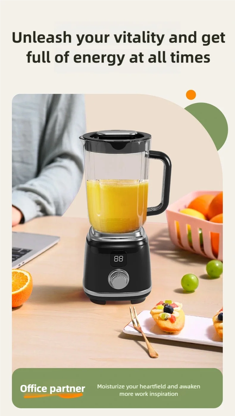 TINSOL New Home Juicer 10 Blades 3000mAh Multifunctional Blender Knob Juicer Ice Crusher  High Juicing Rate Kitchen Tools