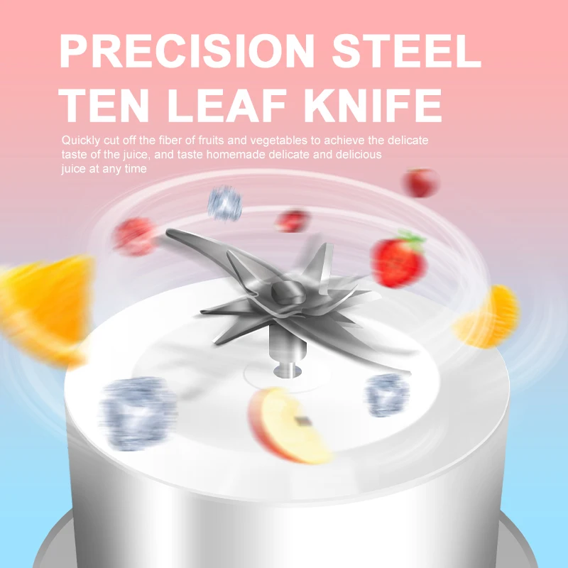 1000ML Portable Juicer Blender Fruit Juicer USB Charging Lemon Orange Fruit Juicing Cup Smoothie Blender Machine Kitchen Tools 1000ML Portable Juicer Blender Fruit Juicer USB Charging Lemon Orange Fruit Juicing Cup Smoothie Blender Machine Kitchen Tools