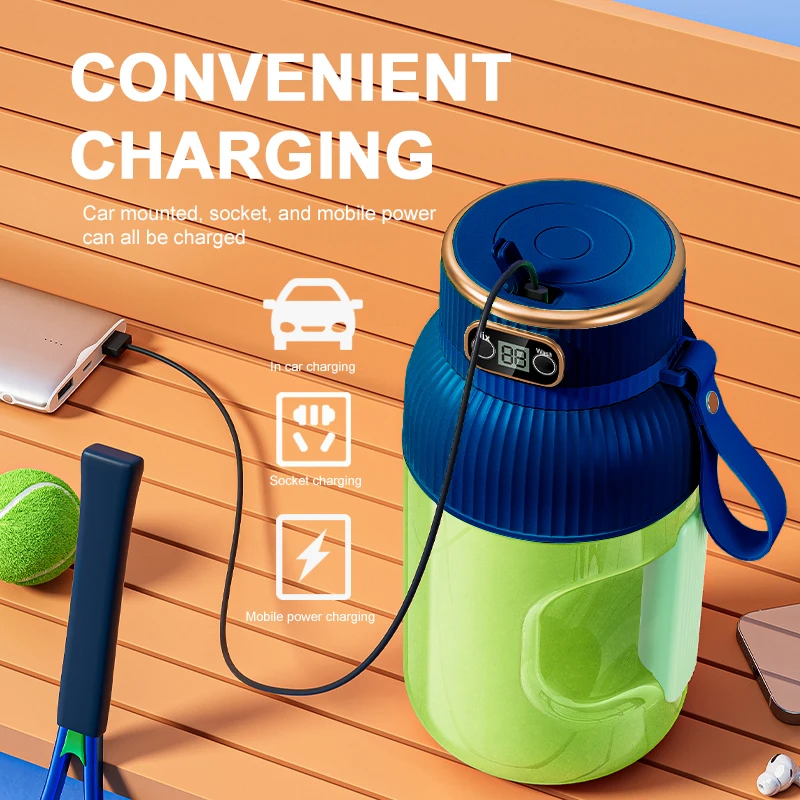 1000ML Portable Juicer Blender Fruit Juicer USB Charging Lemon Orange Fruit Juicing Cup Smoothie Blender Machine Kitchen Tools 1000ML Portable Juicer Blender Fruit Juicer USB Charging Lemon Orange Fruit Juicing Cup Smoothie Blender Machine Kitchen Tools