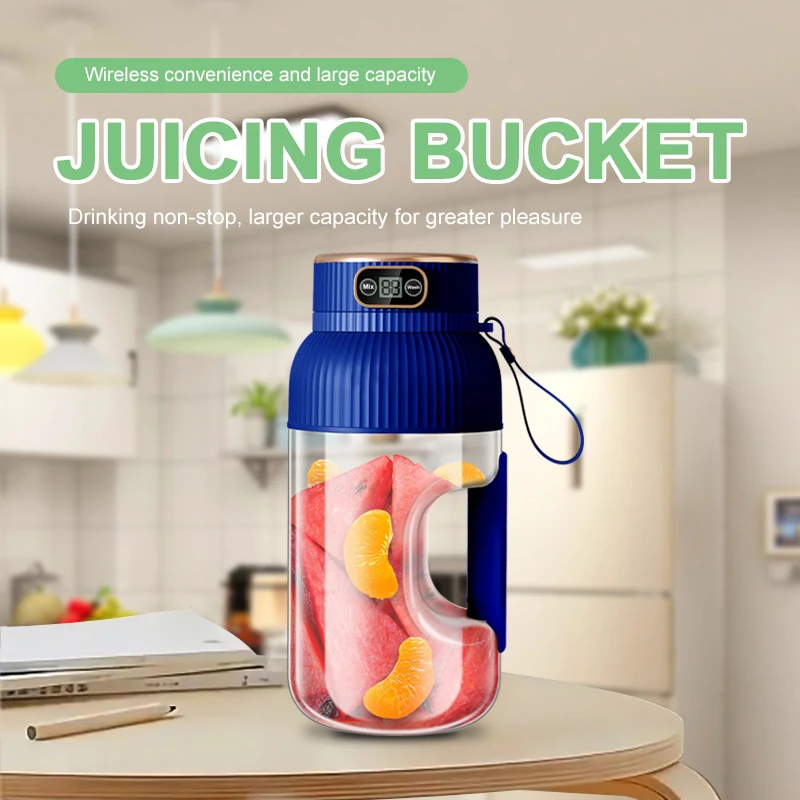 1000ML Portable Juicer Blender Fruit Juicer USB Charging Lemon Orange Fruit Juicing Cup Smoothie Blender Machine Kitchen Tools 1000ML Portable Juicer Blender Fruit Juicer USB Charging Lemon Orange Fruit Juicing Cup Smoothie Blender Machine Kitchen Tools