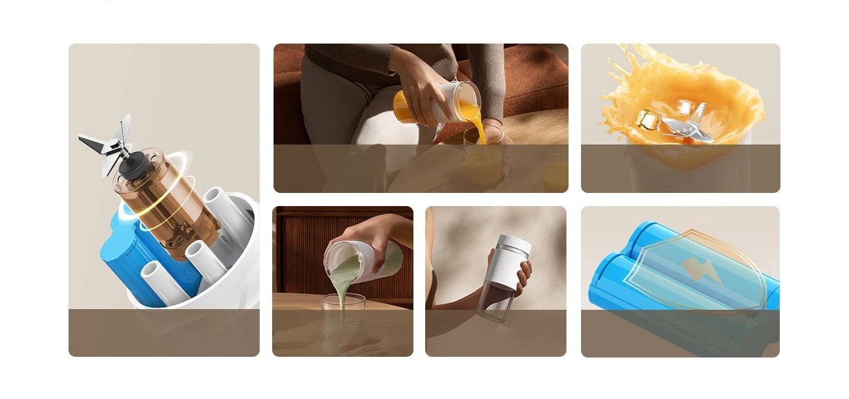 MIJIA Portable Juicer Cup 2 Electric Fruit Blender Machine Orange Juicer Kitchen Food Processor Make Juice Extractor Home