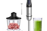 BioloMix 5 in 1 Immersion Hand Blender,1500W Blender with 304 Stainless Steel Blade,Food Processor,Smoothies Puree Baby Food