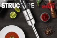 New 2000W High-power Blender Household Multifunctional Handheld Cooking Stick Small Baby Food Maker Meat Grinder Food Processor