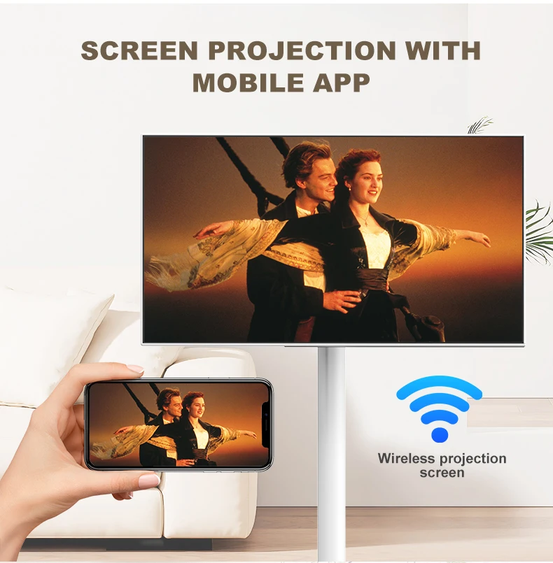 popular shenzhen 21.5 Inch Battery-power Android Lg Stand By Me Tv In-cell Touch Screen Gym Gaming Live Room Smart Tv