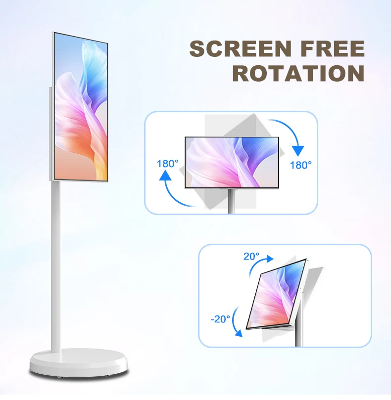 popular shenzhen 21.5 Inch Battery-power Android Lg Stand By Me Tv In-cell Touch Screen Gym Gaming Live Room Smart Tv