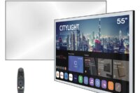 Soulaca 55 in New Large Screen Smart webOS Mirror TV Vanishing Screen ATSC DVB WiFi Hotel Decoration Waterproof Bathroom SPA Use